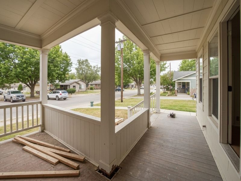 Porch Post Rot At Modesto Ca